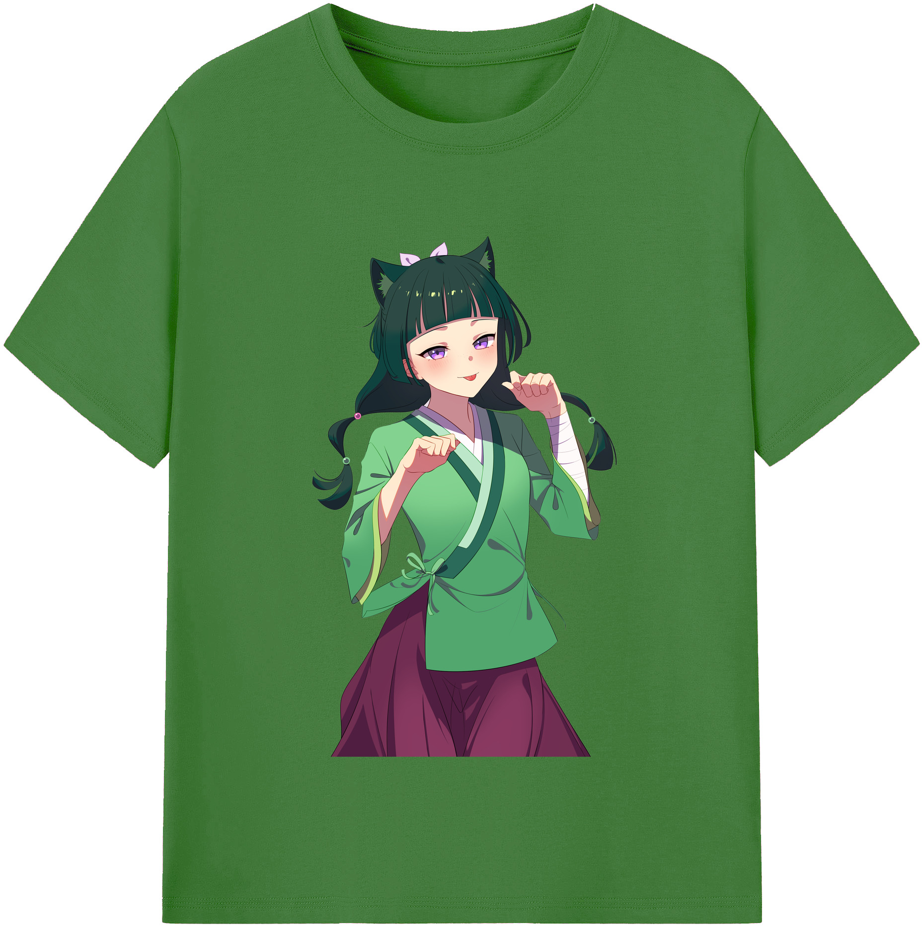 （画像用） 薬屋のひとりごと The Apothecary Diaries レディースカジュアルプリントTシャツ（綿100％）